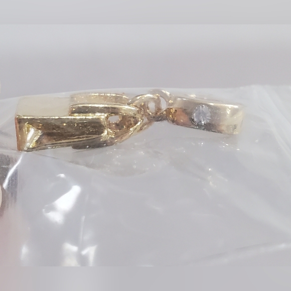 Effy Shopping bag, or purse charm, goldtone. - Picture 3 of 4